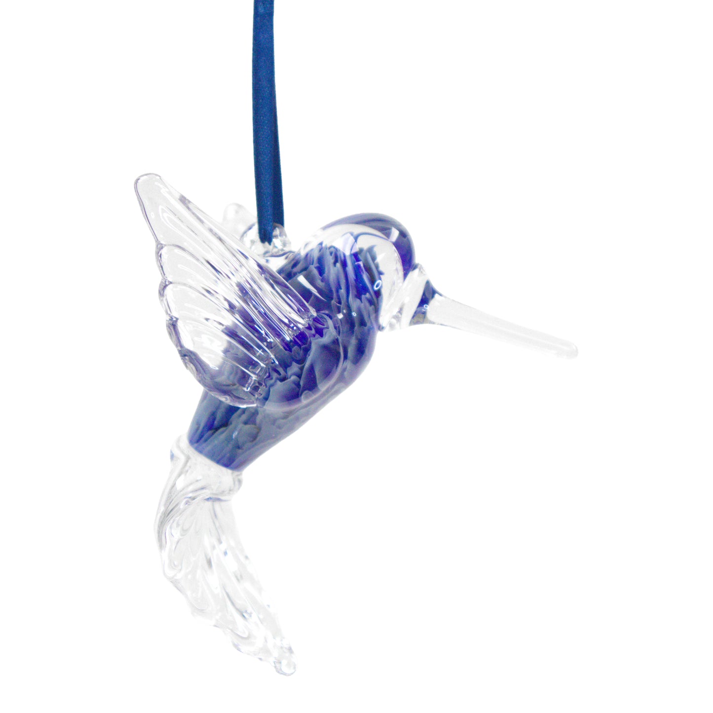 Blown-Glass Hanging Hummingbird