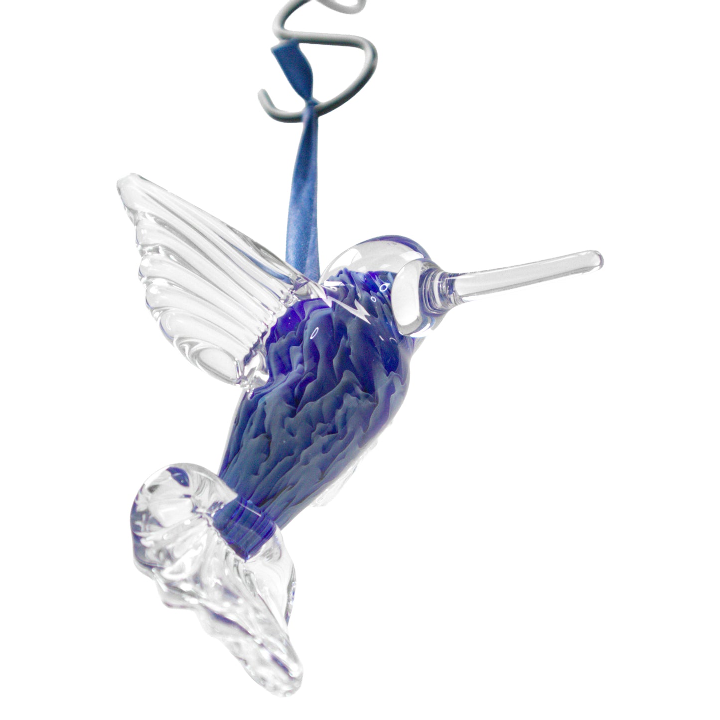 Blown-Glass Hanging Hummingbird