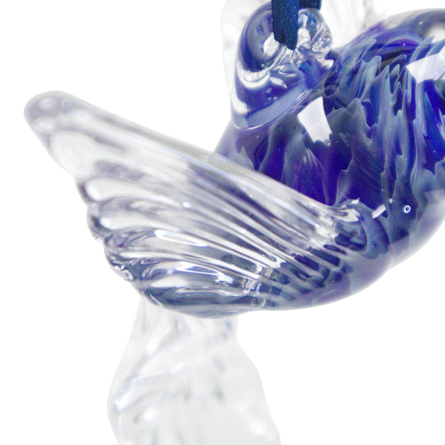 Blown-Glass Hanging Hummingbird