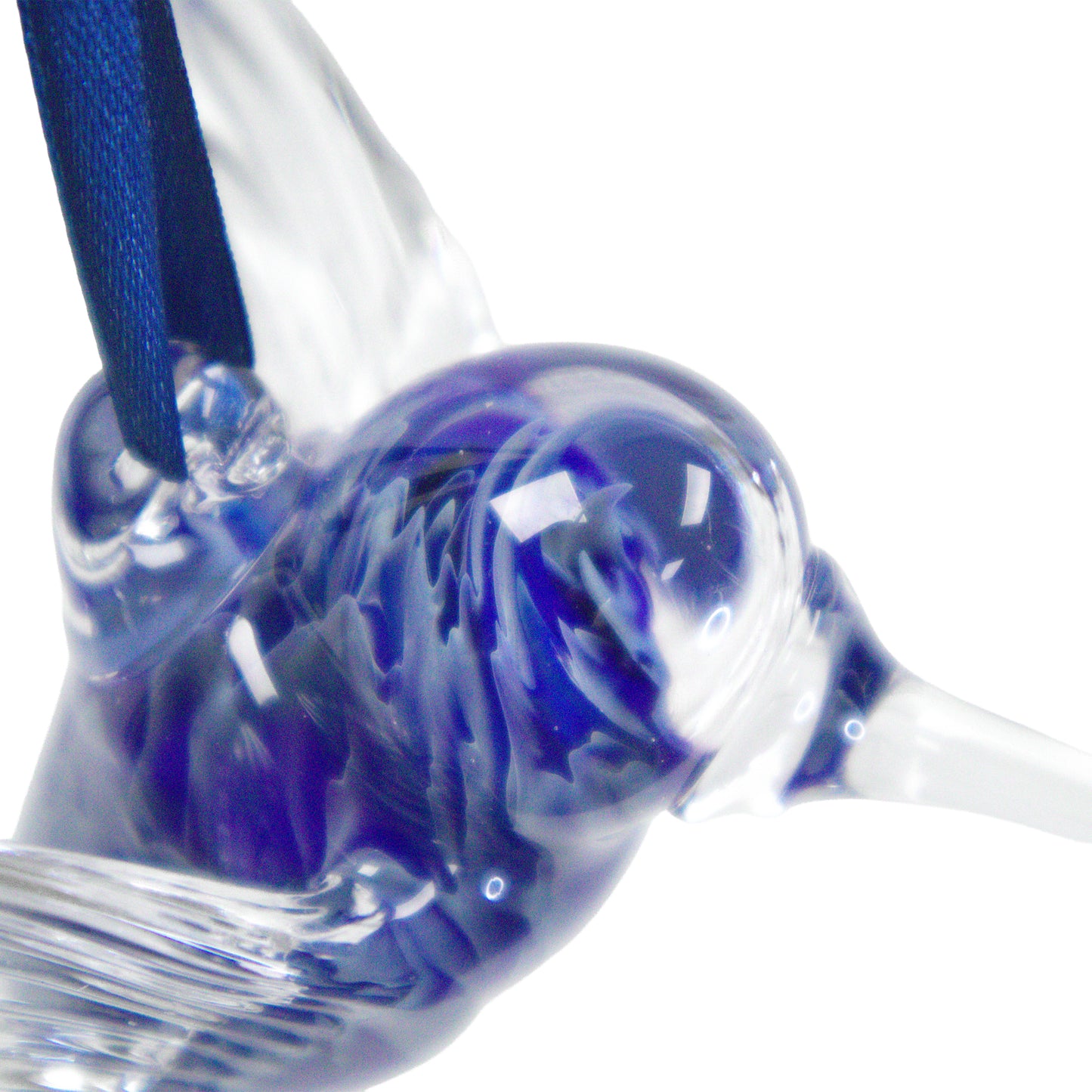 Blown-Glass Hanging Hummingbird