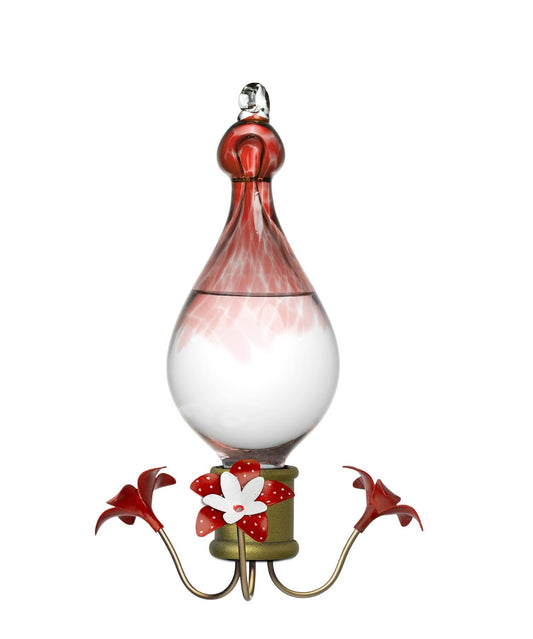 Red Crystal Gota Hummingbird Feeder