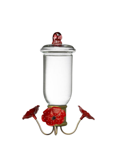 Red Botella Brilliance Hummingbird Feeder
